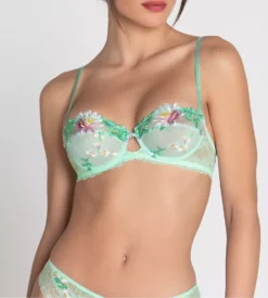Soutien-gorge Corbeille AMOUR NYMPHEA Jade Aqua -Calida Soldes amour nymphea sg corbeille jade aqua 2