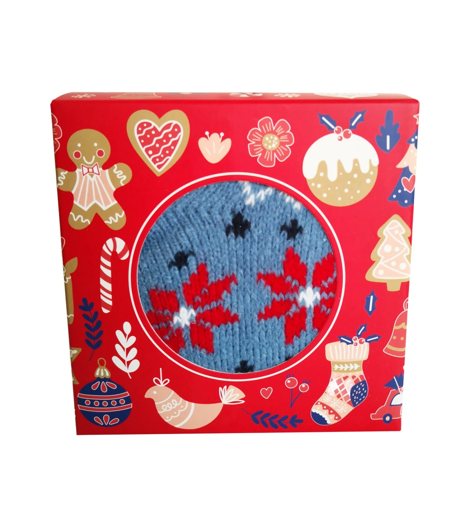 Boite Cadeau Chaussettes Christmas 4529 Dusty Blue 3 Boite Cadeau Chaussettes Christmas 4529 Dusty Blue – Image 3