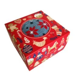 Boite Cadeau Chaussettes Christmas 4529 Dusty Blue