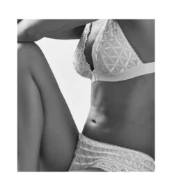 Aubade Bralette Triangle Sans Armatures Bahia & Moi Blanc -Calida Soldes bralette triangle bahia moi blanc 6