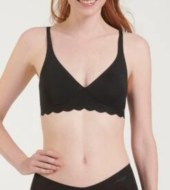Sloggi Brassière Zéro Microfibre Noir -Calida Soldes brassiere zero microfibre noir 3