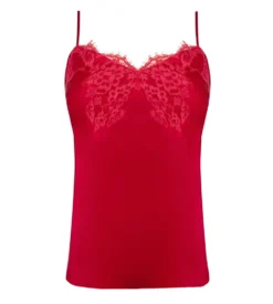 Caraco Dentelle Splendeur Soie ROUGE