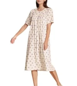 Calida Chemise De Nuit Classic Soft Cotton Cold Rose