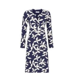 Chemise De Nuit Fleurie 105cm MARINE