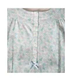 Chemise De Nuit Imprimé Feuillage Ciel -Calida Soldes chemise de nuit imprime feuillage 03 ciel 2