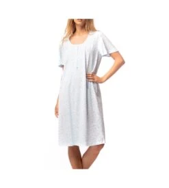 Chemise De Nuit Imprimé Feuillage Ciel