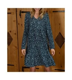 Solo Chemise De Nuit Manches Longues Dark Navy -Calida Soldes chemise de nuit manches longues 240 dark navy 2