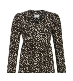 Solo Chemise De Nuit Manches Longues NOIR/ROSE