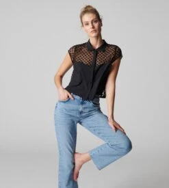 Simone Perele Chemise Hortense Noir 015 -Calida Soldes chemise hortense noir 015 4