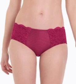 ANITA Culotte Haute Brodée Orely Cherry Red 7 ANITA Culotte Haute Brodée Orely Cherry Red -Calida Soldes culotte haute brodee orely 114 cherry red 3