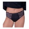 ANITA Culotte Haute Brodée Orely NOIR