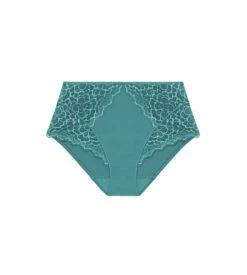 Simone Perele Culotte Haute Caresse Vert Boréal