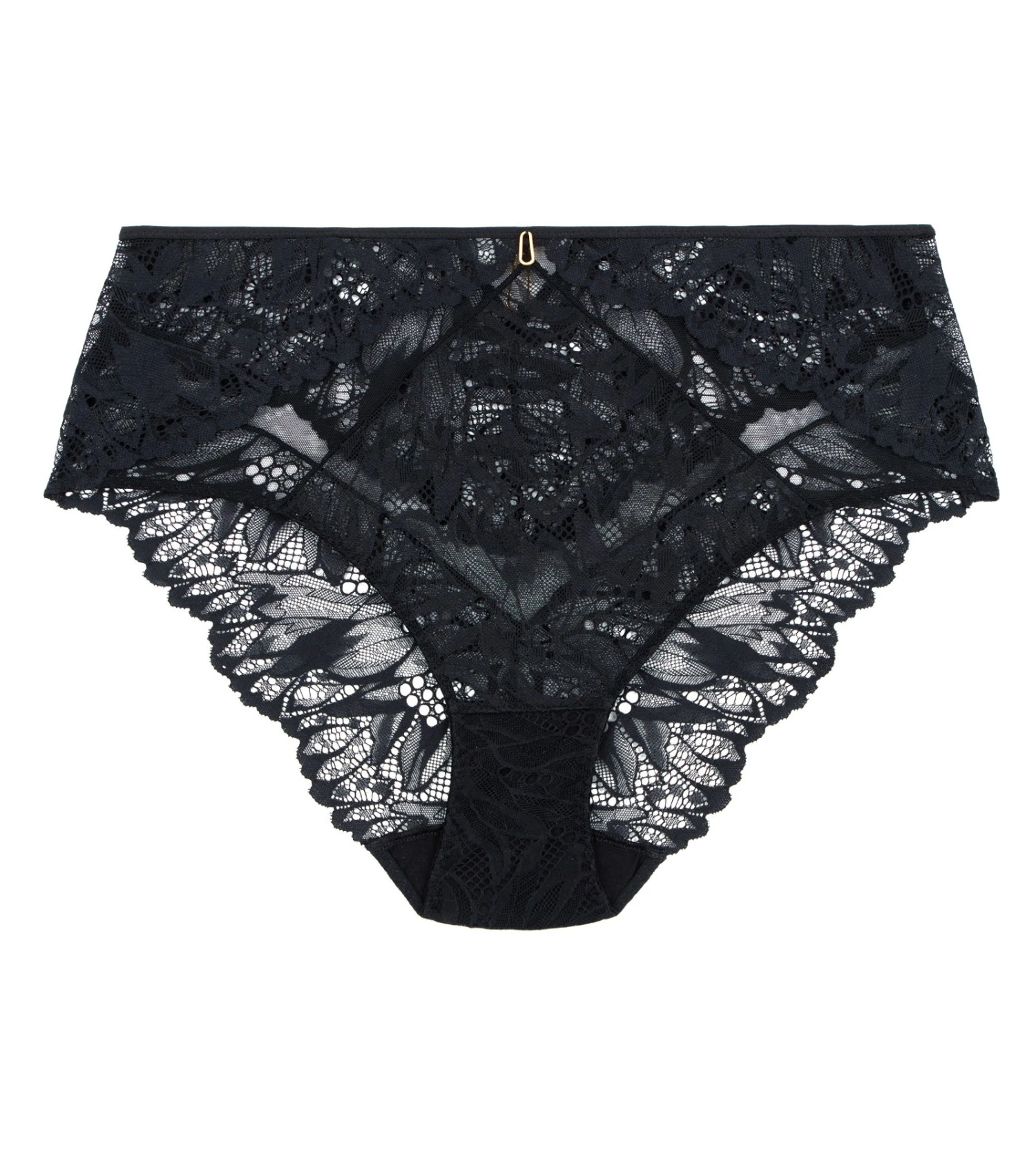 Aubade Culotte Haute Flowermania NOIR 1 Aubade Culotte Haute Flowermania NOIR