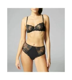Simone Perele Culotte Taille Haute Rêve Noir 7 Simone Perele Culotte Taille Haute Rêve Noir -Calida Soldes culotte taille haute reve noir 015 3
