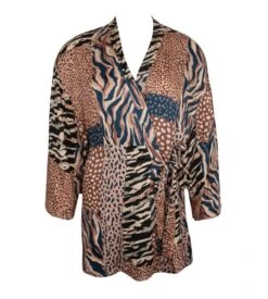 Déshabillé Imprimé Disco Dentelle CUIVRE DISCO