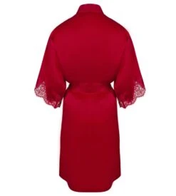 Déshabillé Splendeur Soie ROUGE -Calida Soldes deshabille splendeur soie rouge 2