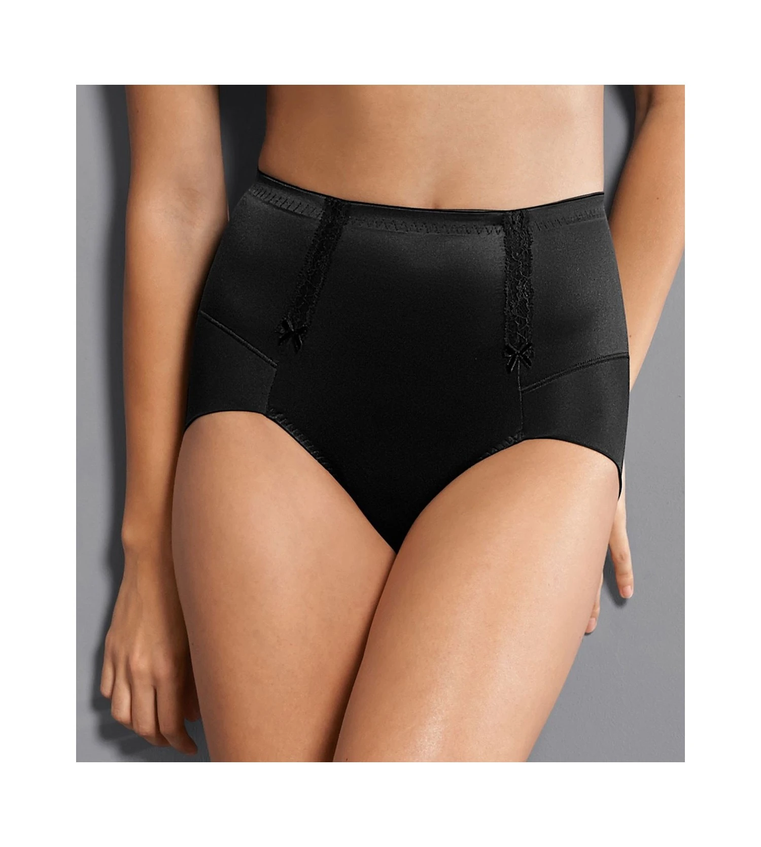 Rosa Faia Gaine Culotte Lace Rose NOIR 2 Rosa Faia Gaine Culotte Lace Rose NOIR – Image 2