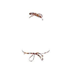 Haut De Bikini Triangle Brune Feline -Calida Soldes haut de bikini triangle 1915 brune feline 2