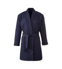 Kimono Grande Taille Nid D'abeille Marine