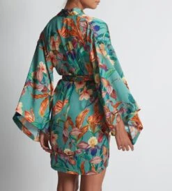 Aubade Kimono Sweet Folk Aloe -Calida Soldes kimono sweet folk aloe 3