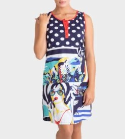 Liqette Sans Manches Pour Femme Bleu Marin -Calida Soldes liqette sans manches pour femme b11 bleu marin 2