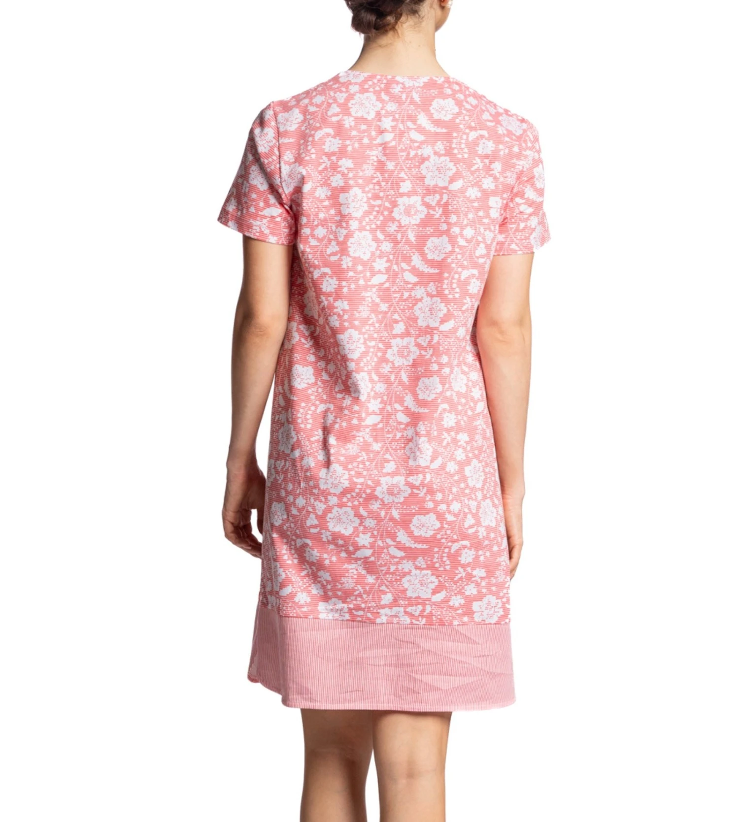 Liquette Boutonnée Manches Courtes Corail 1 Liquette Boutonnée Manches Courtes Corail