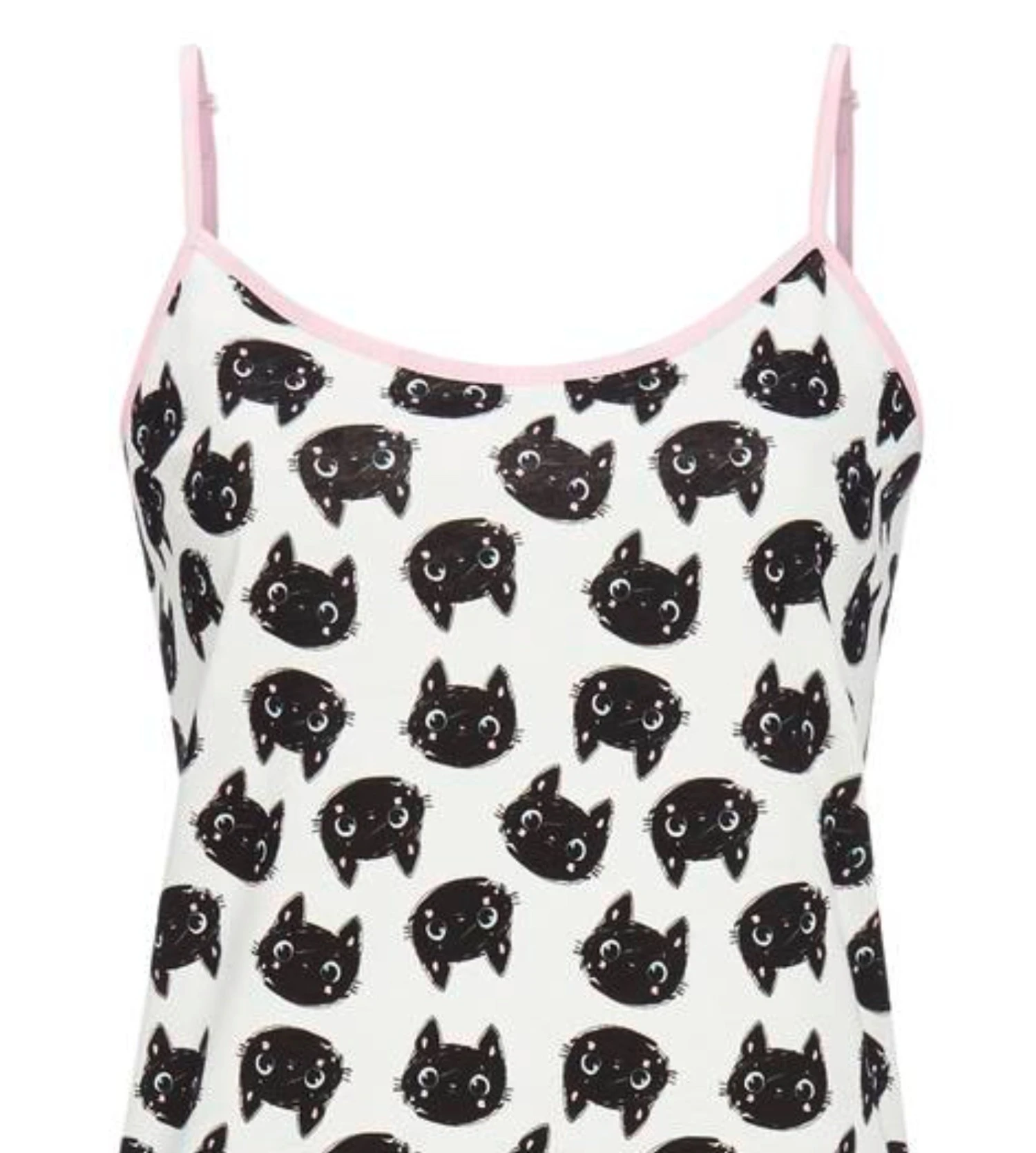 Liquette à Bretelles Fines Imprimée Champagner 1 Liquette à Bretelles Fines Imprimée Champagner