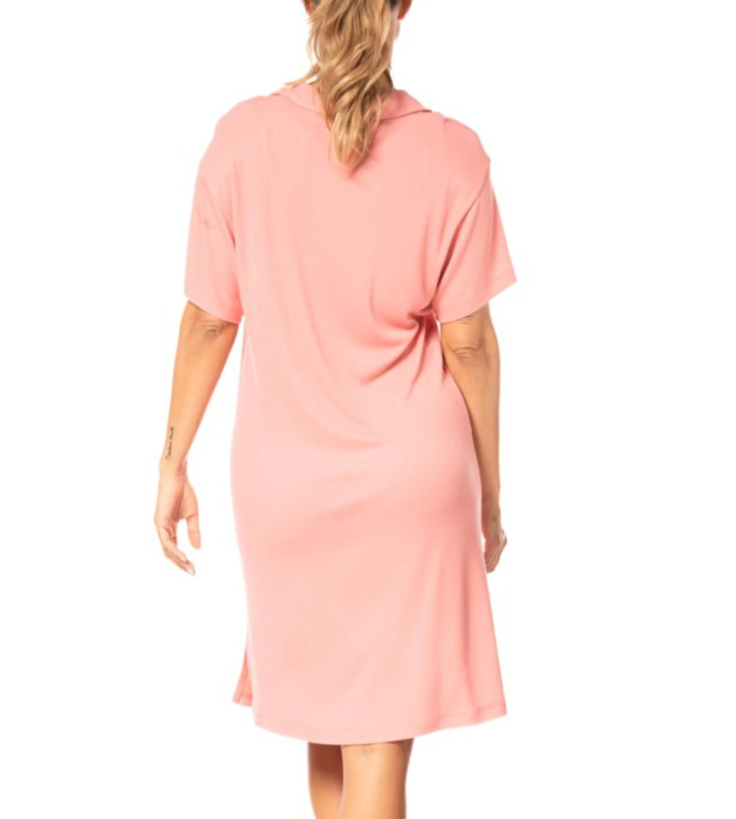 Liquette Col Chemise Pour Femme CORAIL 2 Liquette Col Chemise Pour Femme CORAIL – Image 2