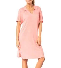 Liquette Col Chemise Pour Femme CORAIL