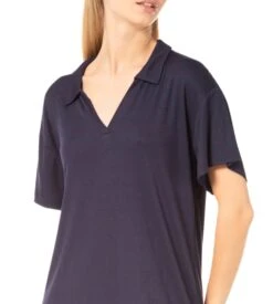 Liquette Col Chemise Pour Femme MARINE 5 Liquette Col Chemise Pour Femme MARINE -Calida Soldes liquette col chemise pour femme marine 2