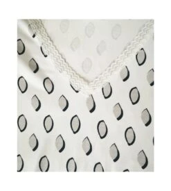 Liquette D'été Avec Col V Dentelle BLANC -Calida Soldes liquette d ete avec col v dentelle 01 blanc 2