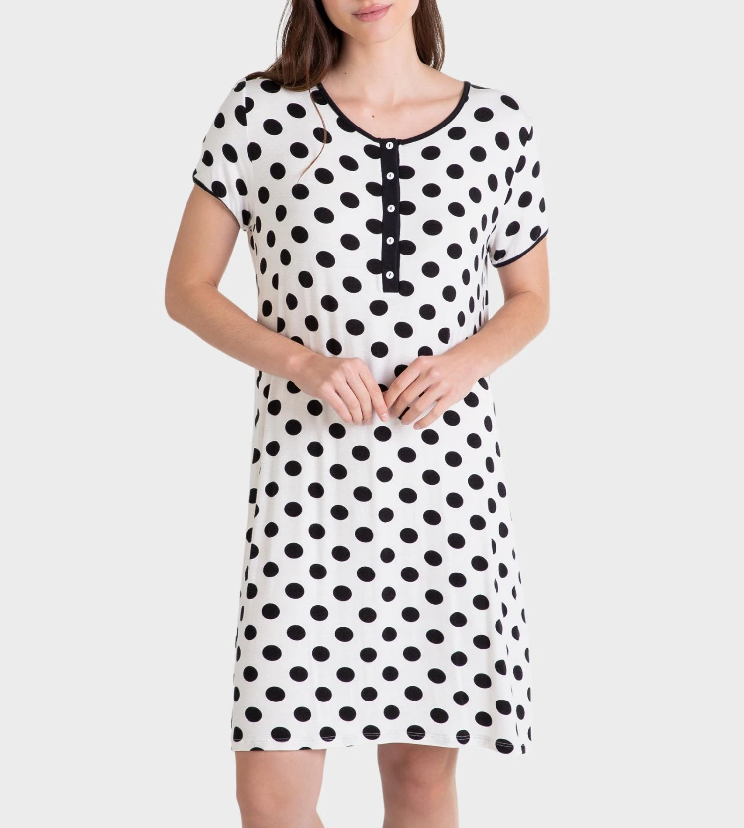 Liquette Femme Manches Courtes Ecru 2 Liquette Femme Manches Courtes Ecru – Image 2