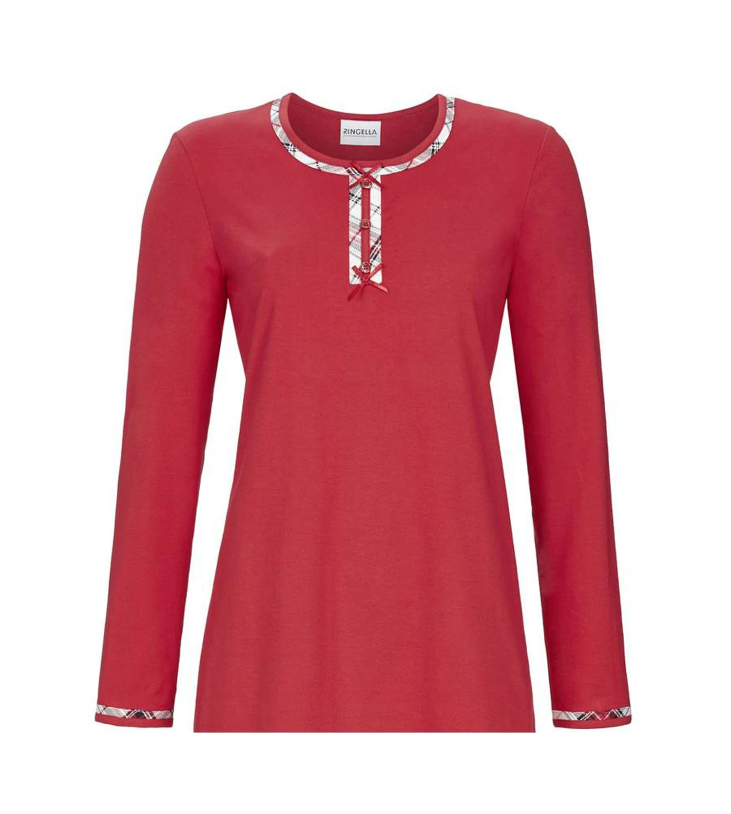 Liquette Liseré écossais Pour Femme ROUGE 2 Liquette Liseré écossais Pour Femme ROUGE – Image 2