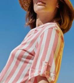 Calida Liquette été Boutonnée Favourites Fruits Red Glow -Calida Soldes liquette manches courtes boutonnee 136 red glow 2