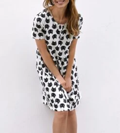 Liquette Manches Courtes Imprimée Champagner -Calida Soldes liquette manches courtes imprimee 130 champagner 2