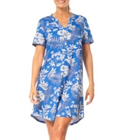 Liquette Manches Courtes Imprimée BLEU