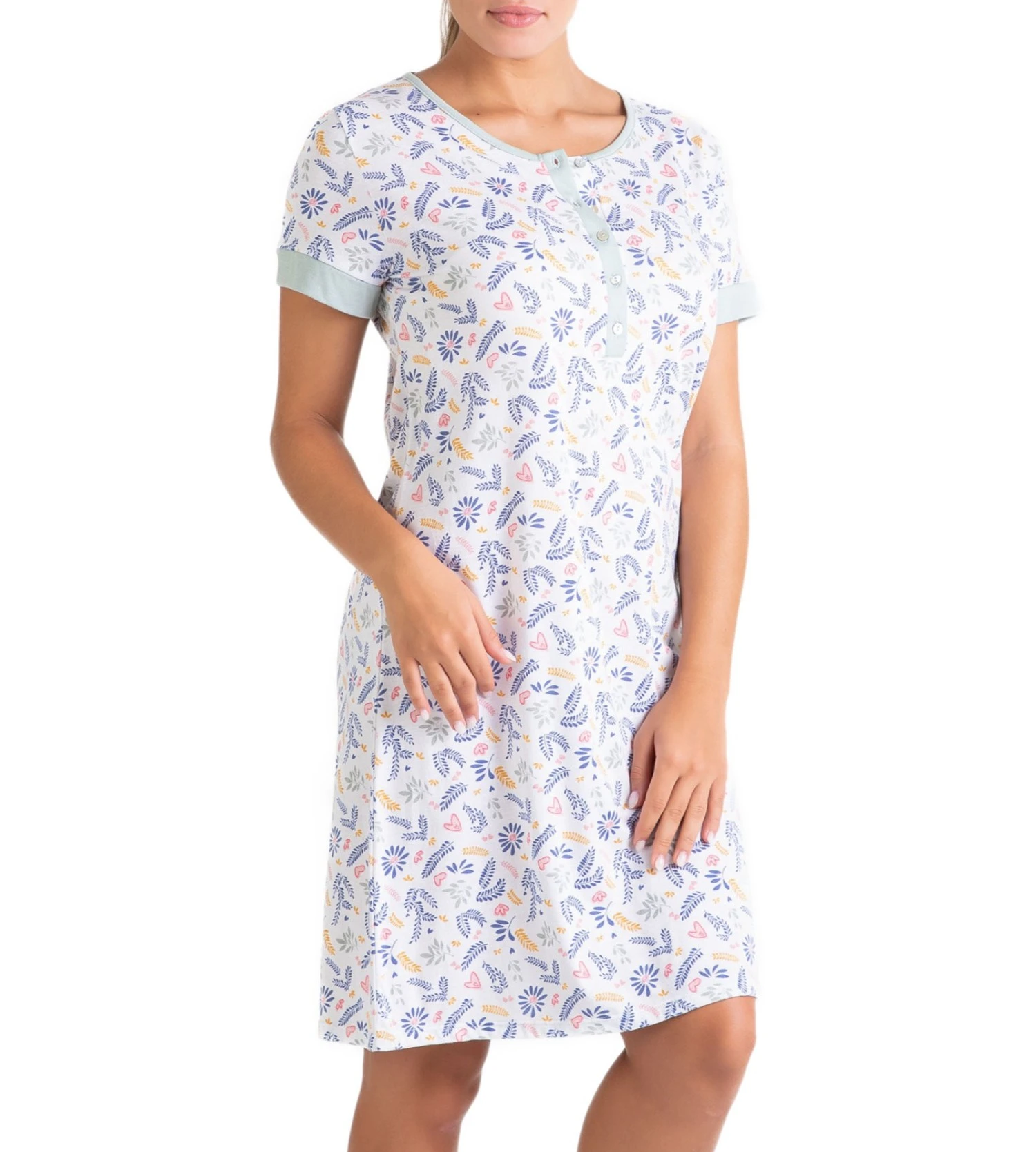 Liquette Manches Courtes Pour Femme Vert Gris 1 Liquette Manches Courtes Pour Femme Vert Gris