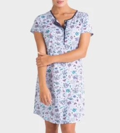 Liquette Manches Courtes Bleu -Calida Soldes liquette manches courtes t04 bleu 2