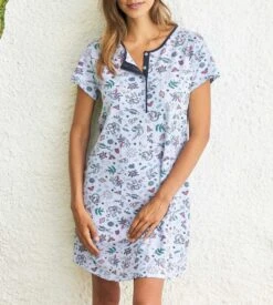 Liquette Manches Courtes Bleu -Calida Soldes liquette manches courtes t04 bleu 4