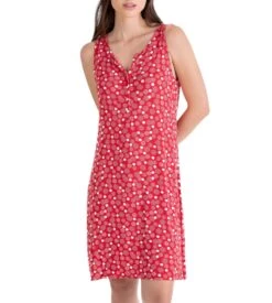 Liquette Sans Manches Imprimée Pois Rouge