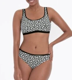 ANITA Maillot De Bain Brassière 2 Pièces Noir Blanc -Calida Soldes maillot de bain brassiere 2p 430 noir blanc 2