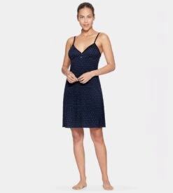 Eden Park Nuisette à Pois Décolleté Triangle Marine 5 Eden Park Nuisette à Pois Décolleté Triangle Marine -Calida Soldes nuisette a pois decollete triangle nb039 marine 2