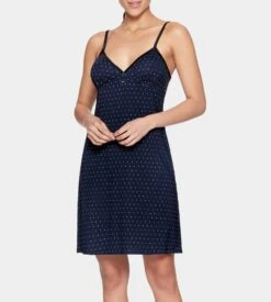 Eden Park Nuisette à Pois Décolleté Triangle Marine