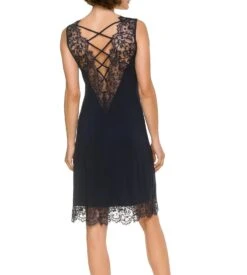 Nuisette Avec Dentelle De Modal Dark Navy -Calida Soldes nuisette avec dentelle de modal dark navy 310 3