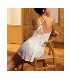 Nuisette BabyDoll Imagine La Beauté Ecru Nacre