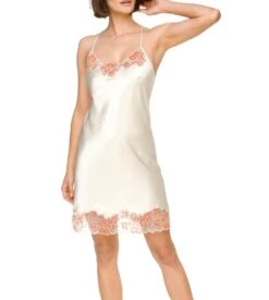 Nuisette En Satin Et Dentelle Rica Crème