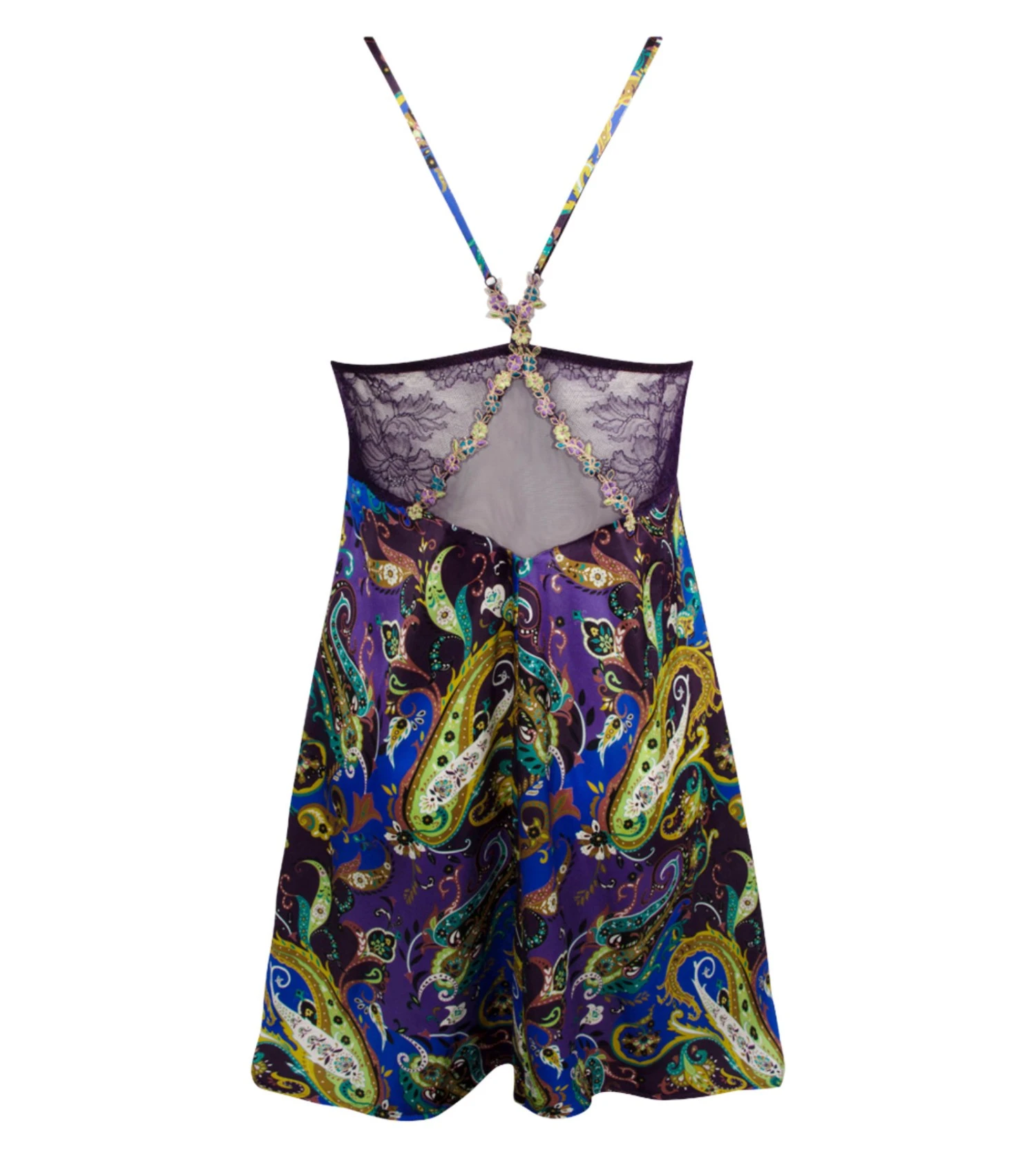 Nuisette En Soie Dentelle Cashmer Emaux Cashmer 3 Nuisette En Soie Dentelle Cashmer Emaux Cashmer – Image 3