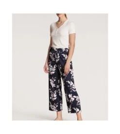 Calida Pantalon Corsaire Favourites Dreams DARK LAPIS BLUE -Calida Soldes pantalon corsaire favourites dreams 339 dark lapis blue 3