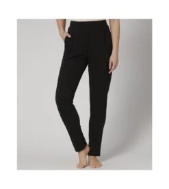 Triumph Pantalon Droit Lounge-Me Climate Black -Calida Soldes pantalon droit lounge me climate 0004 black 3