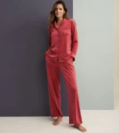 Triumph Pantalon En Velours Mix & Match Mannish Red -Calida Soldes pantalon en velours mix match oonx mannish red 2